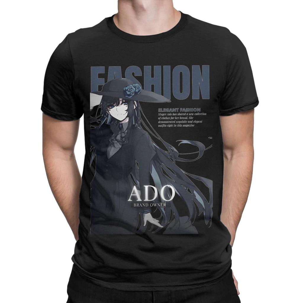 Men T-Shirts Ado Wish Tour Vintage 100% Cotton Tee Shirt Short Sleeve Japan Singer T Shirt O Neck Tops New Arrival