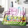 Name Custom Doremon Friends Print Flannel Blanket High Quality Warm Comfortable Cover for All Seasons Perfect for Gifts Home Decor