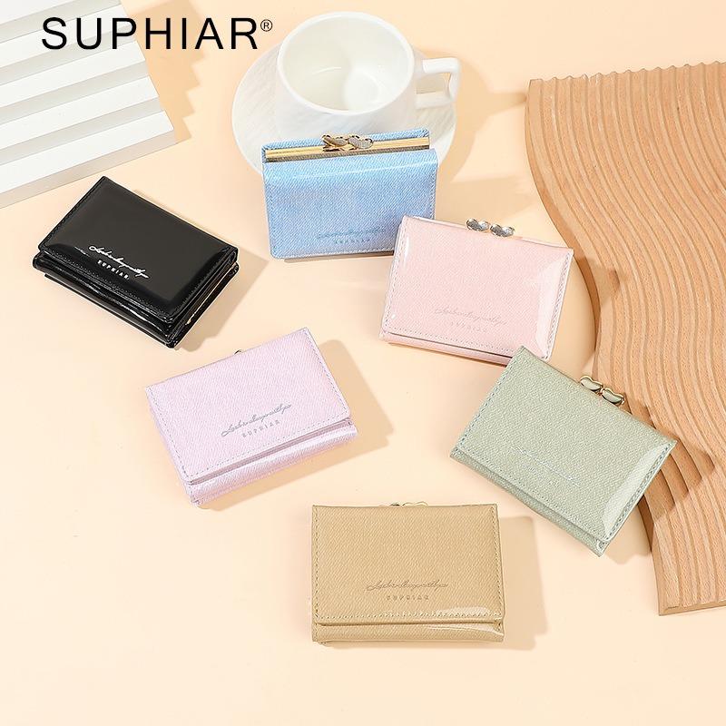 New Women's Wallet Simple Change Bag Mini Portable Fashion Clip Wallet Women's High-end Sense