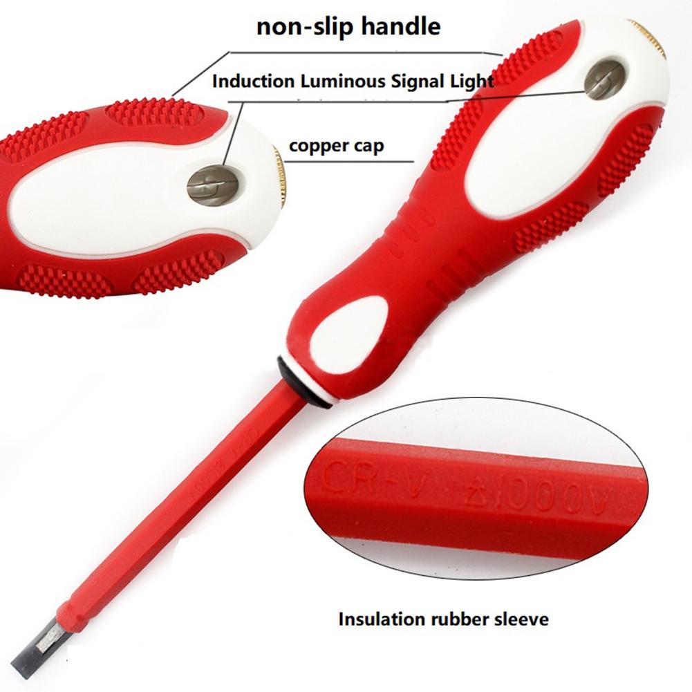 Dual-purpose Tester Pen Electric Pen Measuring Screwdriver PH1/SL4 Tool
