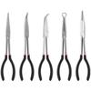 1pc 11-inch  Long Nose Pliers with Curved and Straight Tips - Ideal for Industrial, DIY Applications and Car Repair