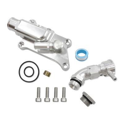K Series Upper Coolant Housing with Straight Elbow Filler Neck Hose Adapter Replacement for Honda