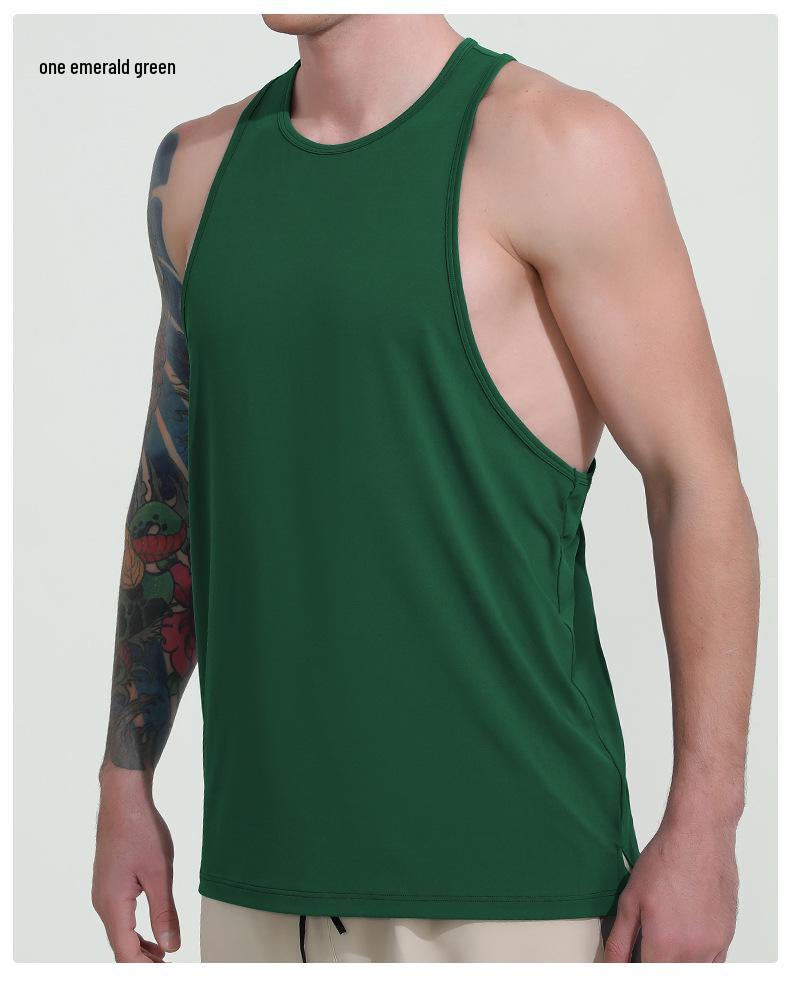 Men's Quick-Dry Breathable Y-Back Tank Top for Running & Cycling