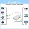 3-в-1 Адаптер Mini DP до HDMI, DVI, VGA з чіпсетом для Macbook Pro Air, Налаштування кількох моніторів
