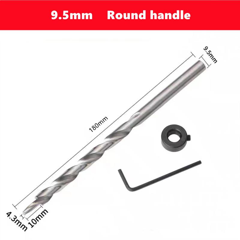 HSS Inclined Hole Drill Hex Twist Step Drill Bit Kreg Pocket Hole Drill Jig Guide 9/9.5mm With Stop Collar for Woodworking