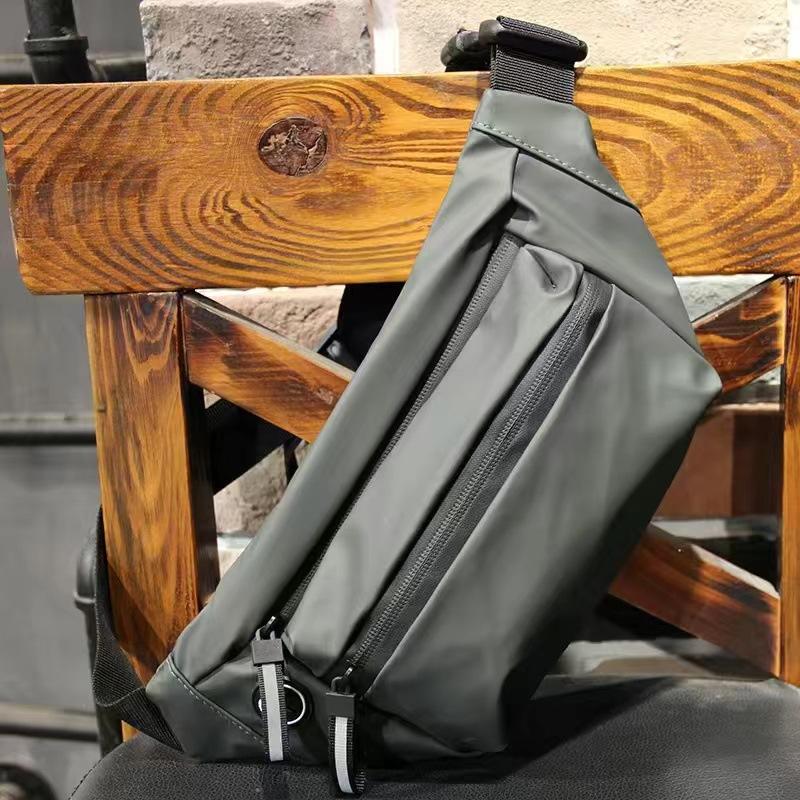 Men Waist Bag Sports Lightweight Messenger Bag Outdoor Men's Chest Bag Multifunctional Mobile Phone Bag