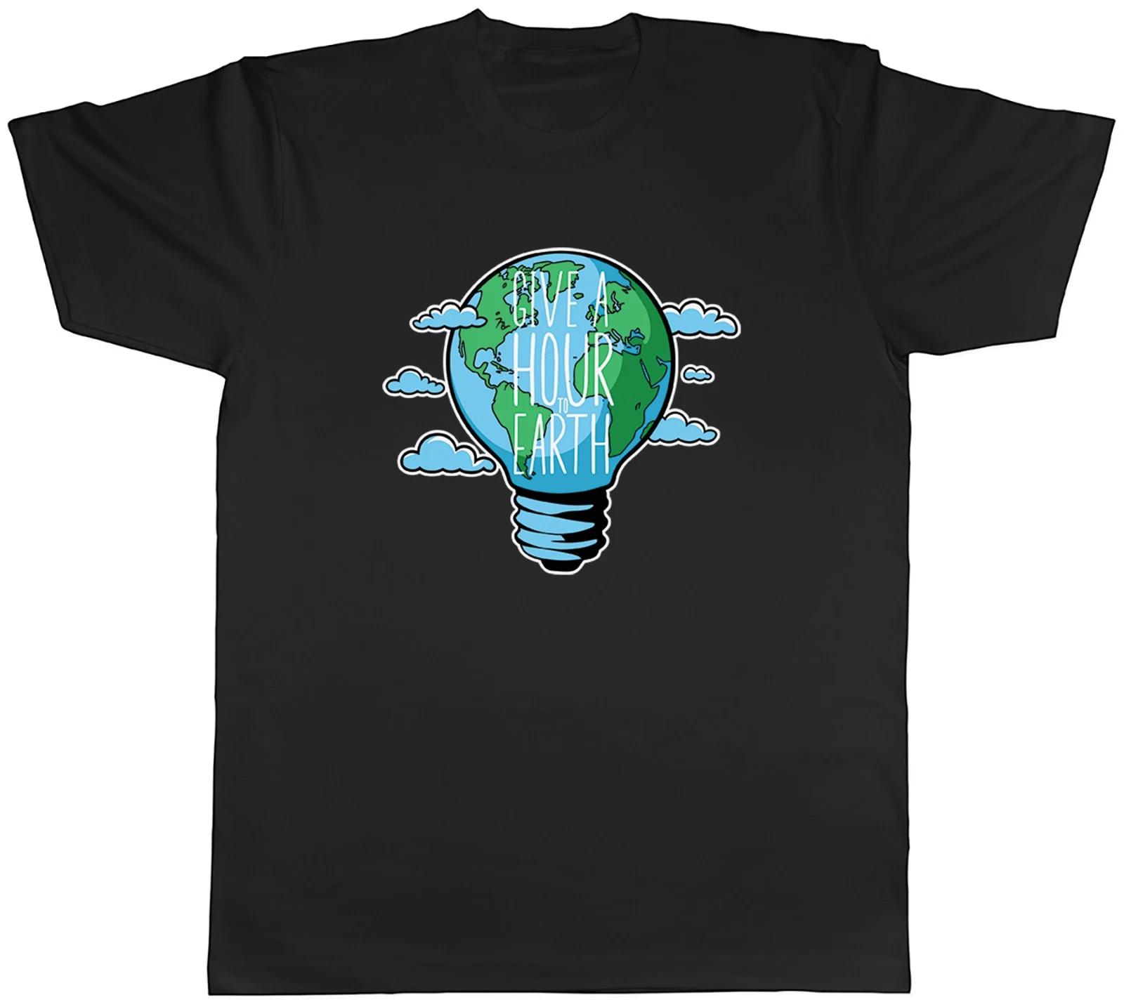 Earth Hour Day Give a Hour to Earth Mens T-Shirt Tee Gift Top XXL