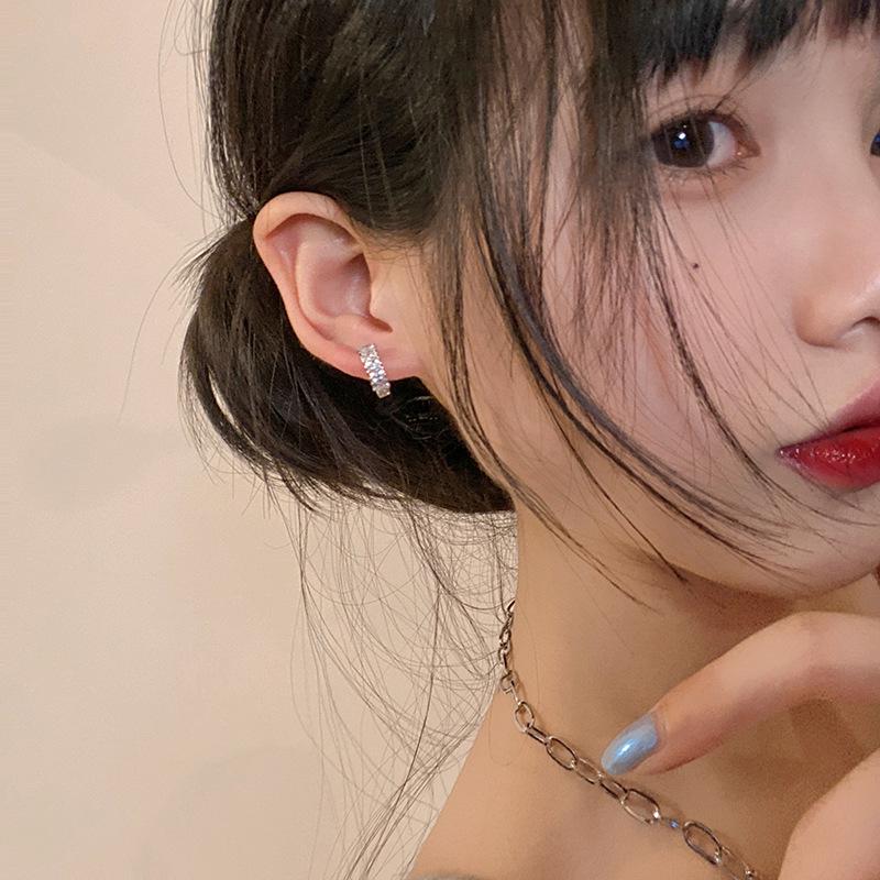 Women's Zircon Ear Hoops & Cuffs - Summer Cold Style Earrings & Studs