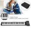 PM49H 49-Key Roll-Up Piano with External Voices, USB Battery Powered, Portable Keyboard Piano for Kids and Beginners, 4D Surround Sound, 16 Voices (PM