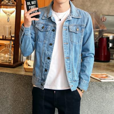 Frühling und Herbst Herren Jeansjacke Paarjacke Jugendlicher Student Slim Kleidung