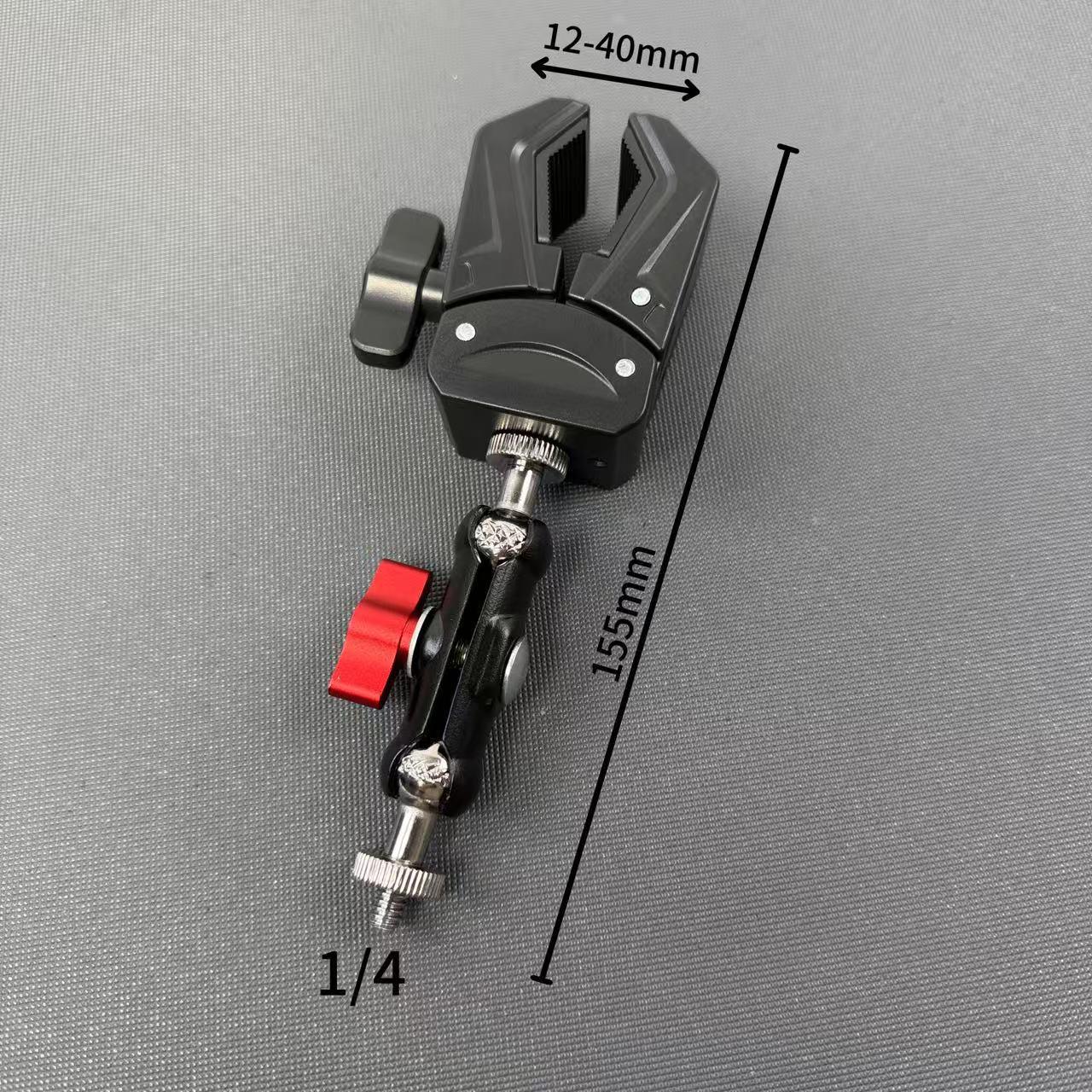 

360° Rotating Crab Claw Clip for DJI Camera Motorcycle Mount