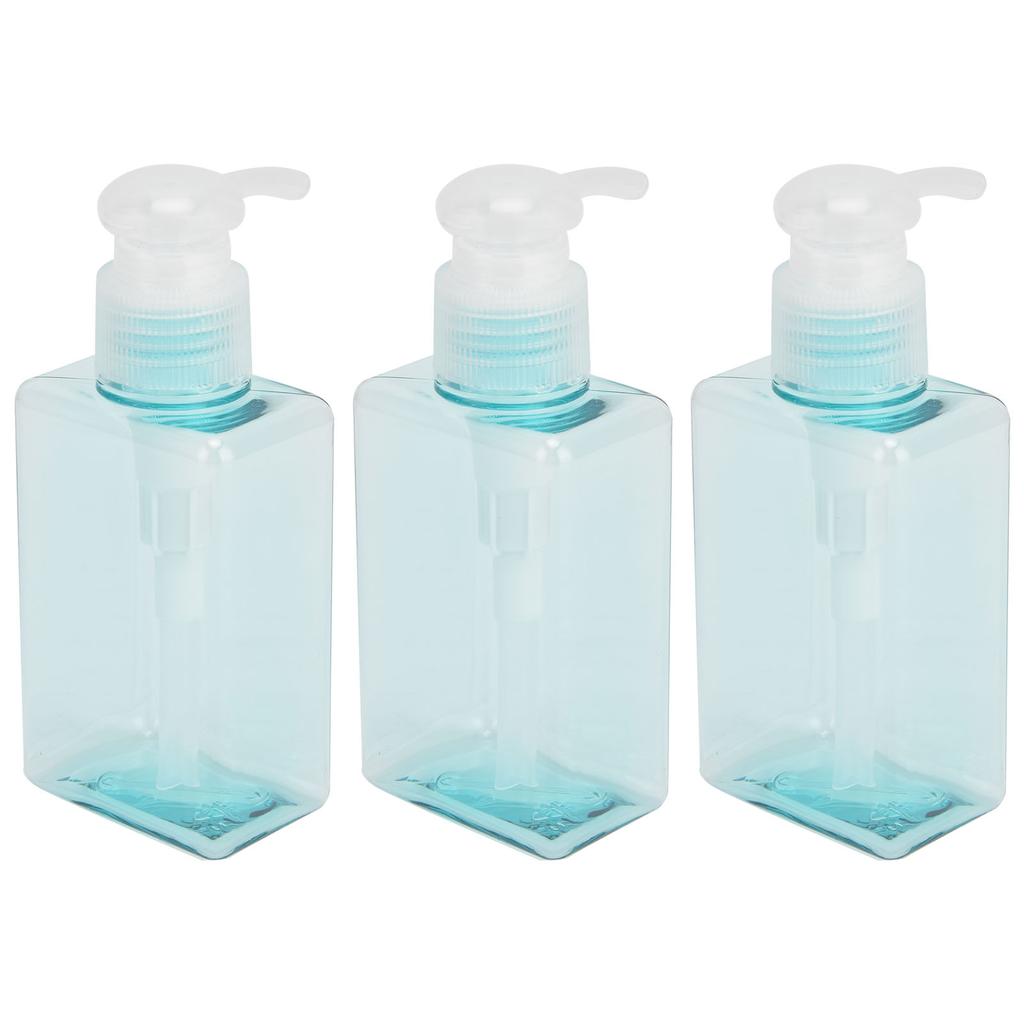 3PCS 100ml Pump Bottle Plastic Empty Soap Dispenser Shampoo Body Wash Lotion Container for Travel