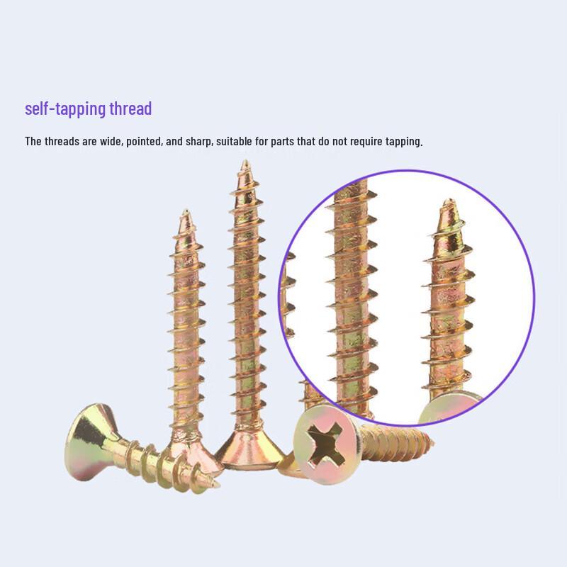 Phillips Flat Head Self-Tapping Fiberboard Screws