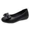 Women's Spring and Autumn Flat Shoes with Shallow Round Toe and Soft Leather Soles