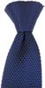 [Shikisai no Mise] Einhand-Reißverschlusskrawatte, Einfach zu tragen, Herren, Hochzeit, Business, Formelle Anlässe (Gestrickte Krawatte, Blau)