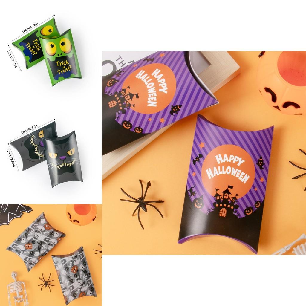 Halloween Cartoon Candy Pillow Box With Creative Packaging For Party Decor