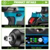 ONEGREEN Brushless 1000N.M Electric Impact Wrench 1/2" Cordless Drill Screwdriver Car Repair Power Tool For Makita Battery Pin