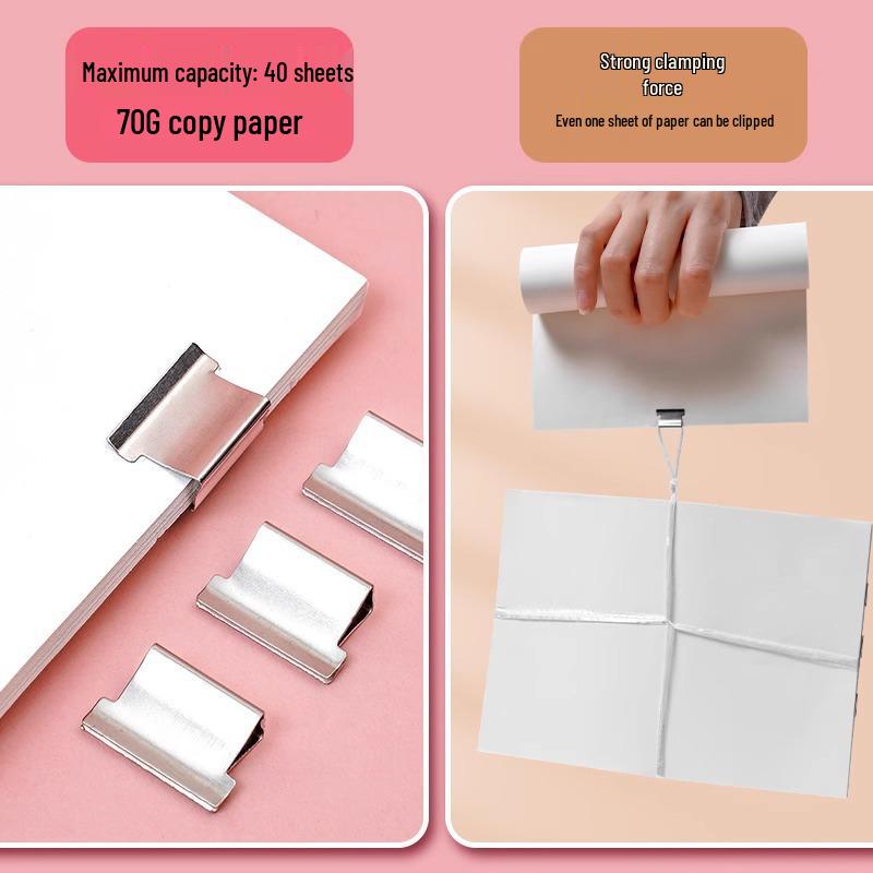 Staple-Free Clip: Metal Pins for Fixing Papers, Stationery, Test Papers, Receipts, and Books