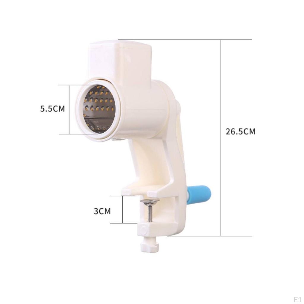Hand Crank Nut Stainless Steel Shredding Parts Manual Space Saving Kitchen Tool for Home, Infant