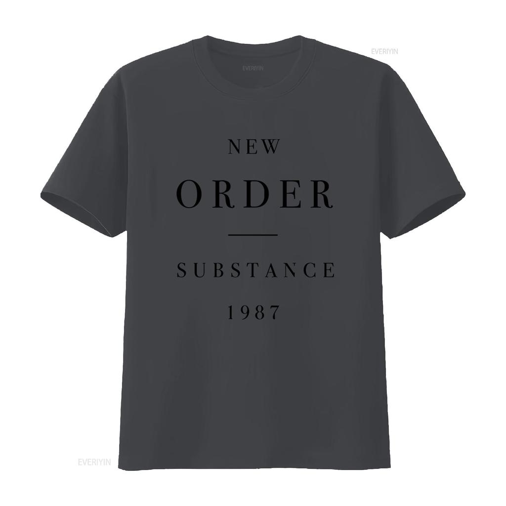 NEW ORDER SUBSTANCE 1987 Print T Shirt X Large Vintage Style for Men Vintage Washed Breathable Fashion Comfortable