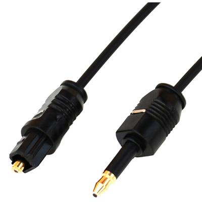 Câble audio SPDIF optique numérique mâle Toslink de 1,96 pieds vers mini prise mâle de 3,5 mm
