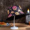 New Halloween Bucket Hat Reversible Bat Pumpkin Ghost Print Sun Protection Party Cosplay Fashion For Men And Women