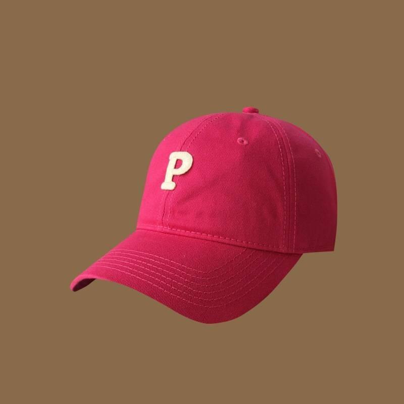 Korean Style Letter Baseball Cap Women Big Head Circumference Cap Simple Soft Top Sun Hat Men