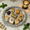 304 Edelstahl Kuchenblech Silber Aufbewahrungsschale Obst-, Snack- und Dessert-Servierplatte Schmuckaufbewahrungsschalen Heimdekoration