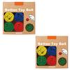 8pcs Cat Toy Ball Rattan Interactive Play Balls for Cats Stimulate Jumping Scratching Instincts Bonding Fun Lightweight