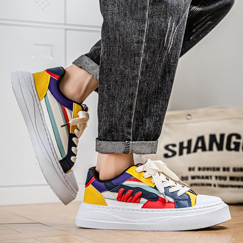 Fashion Student Shoes Sneakers Casual Skateboard College Style Thick Soled Youth Sports Fashion Sports Platform Loafers Designer Luxury