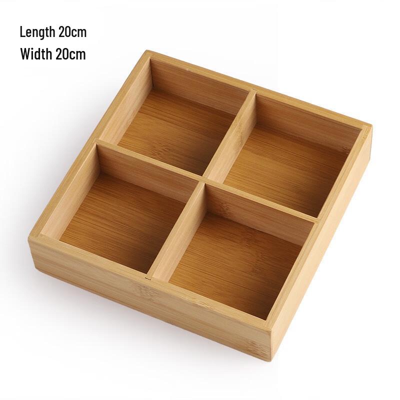 MOLUONA Bamboo Divided Serving Tray