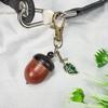New Acorn Shape Medicine Pill Box Mini Portable Mini Sandalwood Rescue Pill Case Durable Unscrewable Medicine Tablet Container