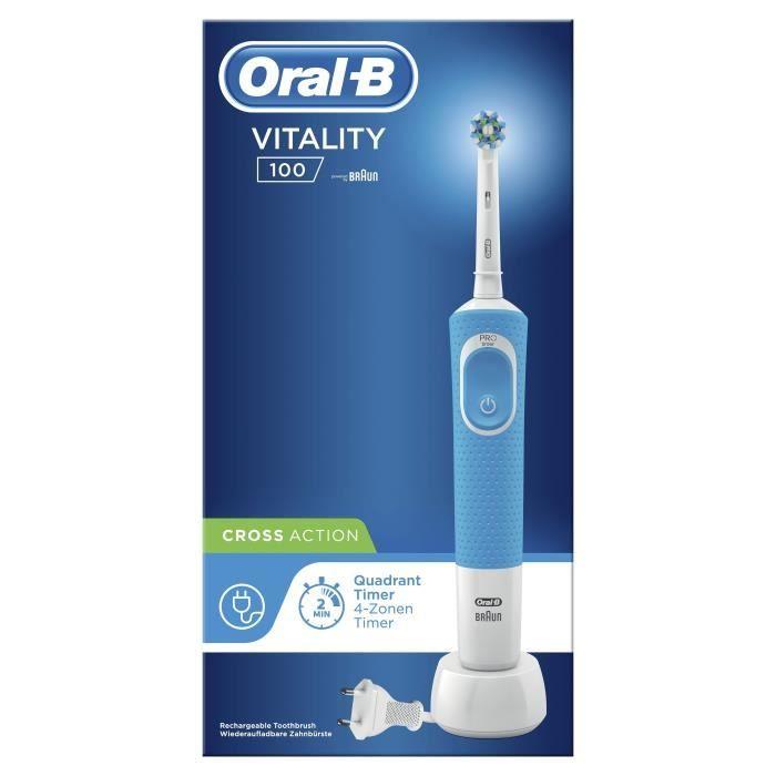 Oral-B Vitality 100 Brosse À Dents Électrique Bleue
