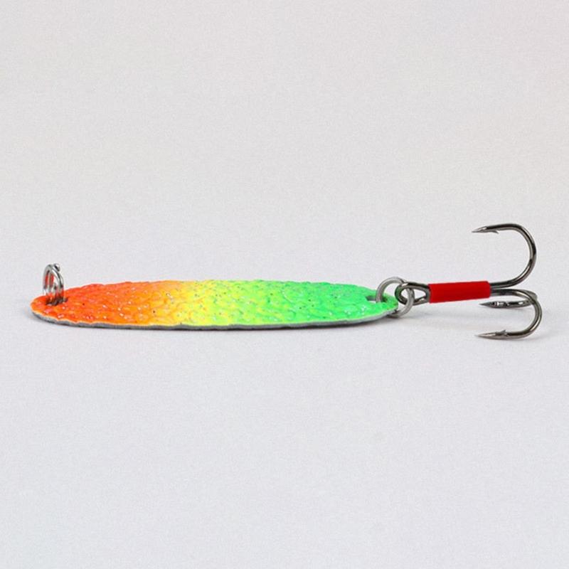 Metal Spoon Fish Lures Fishing Spinner Baits Casting Baits Metal Construction Curved Fishing Lures Sequins Baits Set