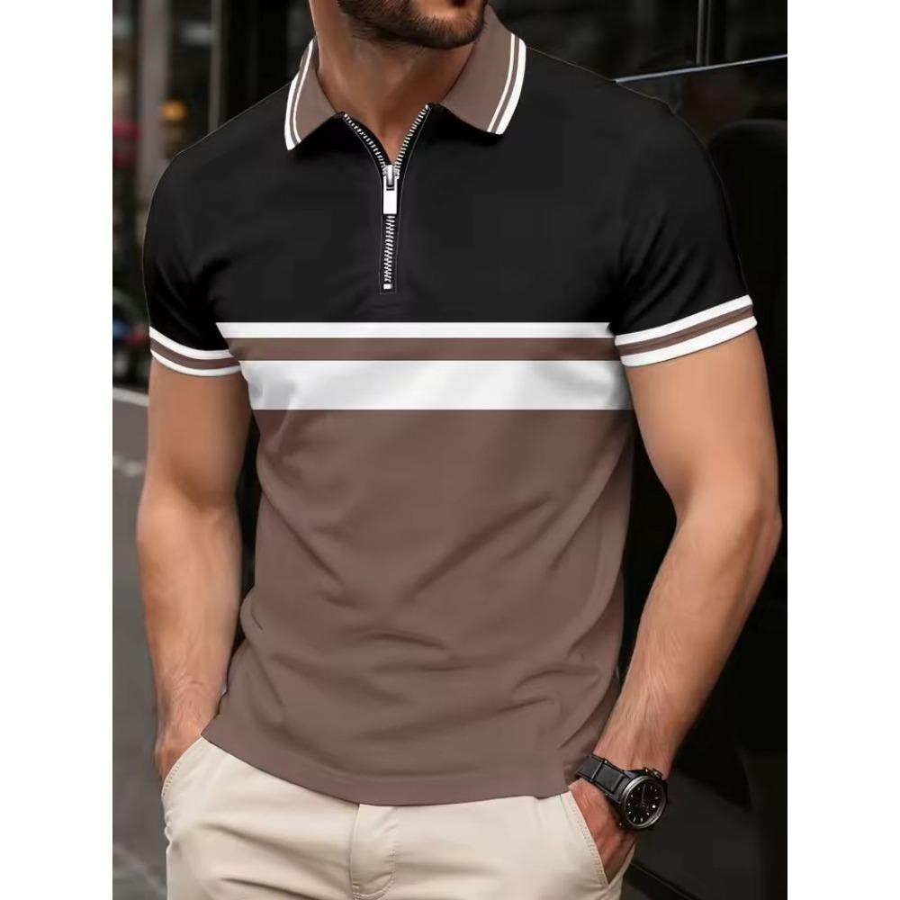 Summer Men's New Casual Polo Shirt Short-sleeved Office Fashion Men's T-shirt Breathable Polo Men's Clothing