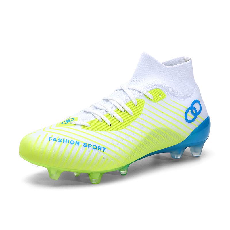 Unisex AG Long Spike Turf Soccer Cleats for Youth - Professional Outdoor Sports & Training Shoes