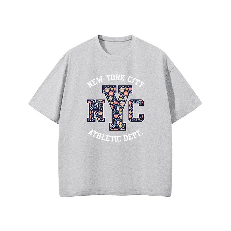 

New York City NYC T shirt Mens Summer Designer Clothing Cotton Soft Oversized Women Short Sleeve Oneck Harajuku T shirt 4XL