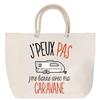 Sac de plage - PLANETEE - J'peux pas Humour Passion - Grand format - Anse corde - Personnalisable