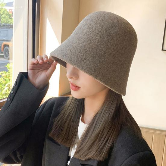 Dámske Zimné vedro Klobúk Hrubý Jednofarebný Mäkký Slnko UV ochrana Bez okraja Hlboký Vetru odolný proti chladu Skladací klobúk Dámska čiapka Vonkajšie pokrývky hlavy