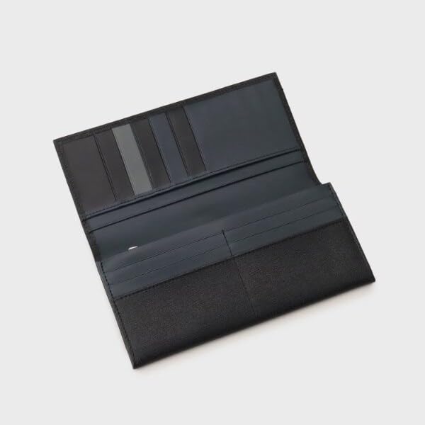 Takeo Kikuchi Long Embossed Color Green 00 Men's Wallet, Leather, Block, (622) (FREE)