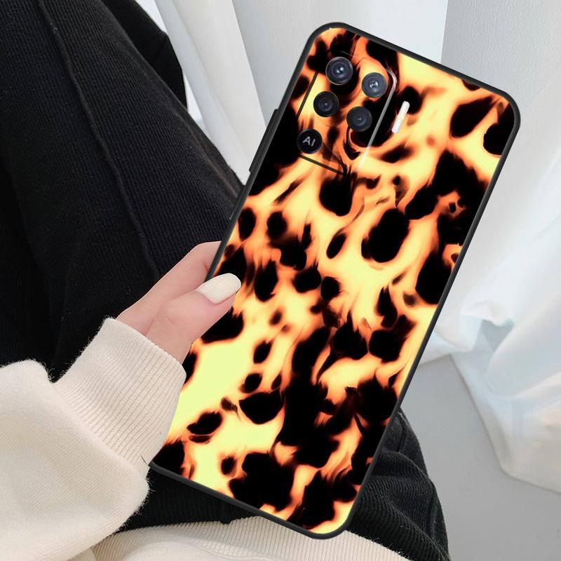Vintage Tortoise Shell Case For Oppo A18 A38 A58 A78 A98 A80 A60 A40 A96 A76 A16 A94 A74 A54 A15 A17 A57 A77 A5 Pro