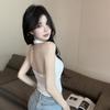 Summer Women'S Sexy Metal Chain Decoration Halterneck Sleeveless Slim Camisole