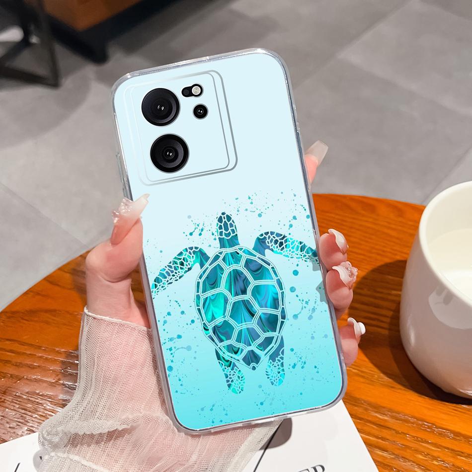 Clear Case For Xiaomi 13T Pro Soft TPU Silicone Cute Cartoon Back Cover For Xiaomi 13 T 13TPro Anti Drop Lightweight Phone Cases