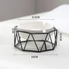Ashtray with Shelf Living Room Decoration Geometric Ashtray Ornaments Creative Home Modern Trend Office Ceramic Ashtray