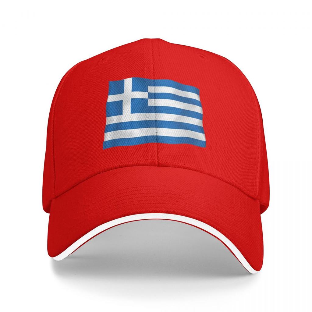 Wappen Griechenlands Länderflagge Team Baseballkappen Snapback Baseballmützen Atmungsaktiv Lässig Kappe Outdoor für Männer und Frauen
