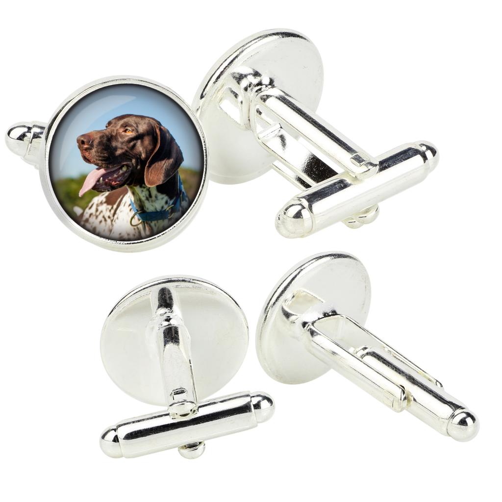 English Pointer - cufflinks in a box, handmade jewelry, product of the Art-Dog brand