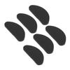 20 Pairs Silicone Eyeglass Nose Pads D Shaped Slip Resistant Adhesive Nose Cushions for All Types Glasses Black