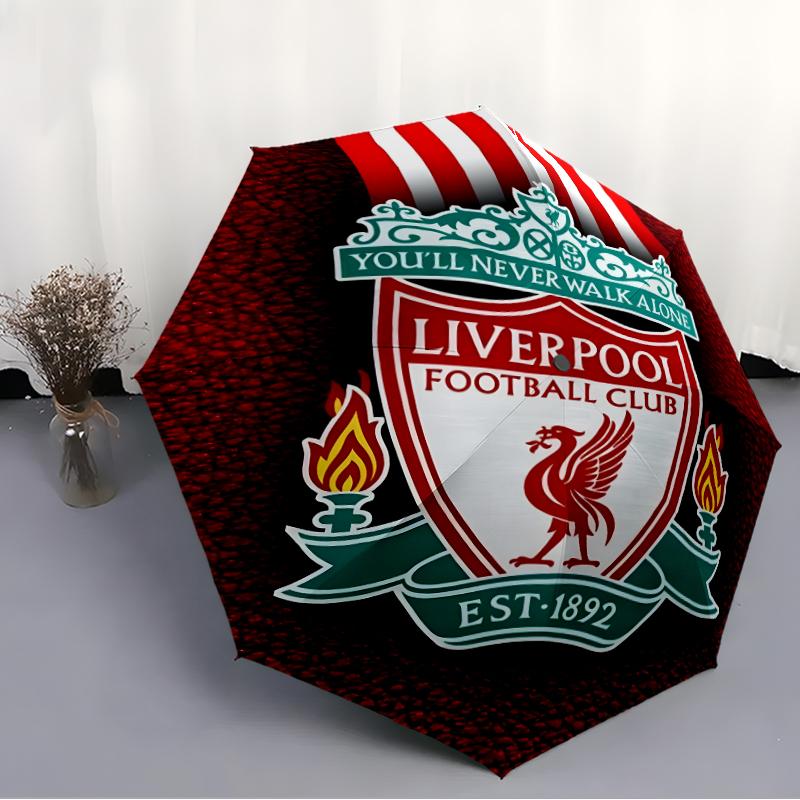 1pc L-Liverpool Umbrella, Sun Protection, And UV Shielding. It Has Eight Sturdy Ribs for Outdoor Use And Perfect As a Holiday Gift