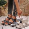 Openwork and Slingback New Thick-soled Velcro Women's Shoes