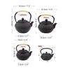 900ML Teapot Iron Tea Pot Tea Kettle Teapot for Boiling Water Kitchen Teaware Drinkware Set Oolong Tabletop Decor Charcoal Stove